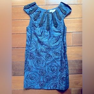 Floral Blue Mini Dress